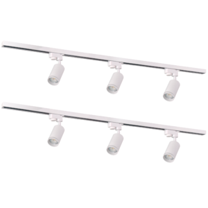 Sanico Goldlux PARIS 6xGU10 zestaw szynowy 1-fazowy 2m biały IP20 - 321626