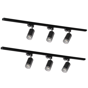 Sanico Goldlux PARIS 6xGU10 zestaw szynowy 1-fazowy 2m czarny IP20 - 321633