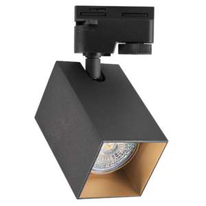 Sanico Goldlux SQUARE 1xGU10 reflektor szynowy 1-fazowy czarny/złoty IP20 - 321756