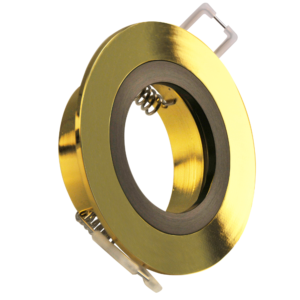 Sanico Goldlux FEBE 1xGU10 oprawa podtynkowa okrągła stała złota/czarna IP20 - 323330