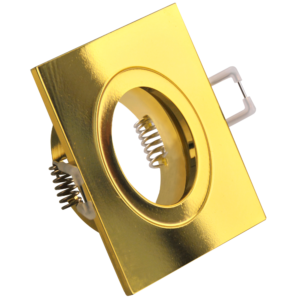 Sanico Goldlux FEBE 1xGU10 oprawa podtynkowa kwadratowa stała złota IP20 - 323347