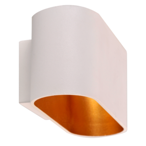 Sanico Goldlux ELISSA 1xG9 kinkiet oprawa ścienna biała/złota IP20 - 324429