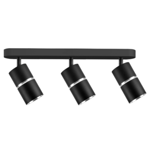 Sanico Goldlux BAMBOO 3xGU10 oprawa listwa ścienno-sufitowa czarna/srebrna IP20 - 324597