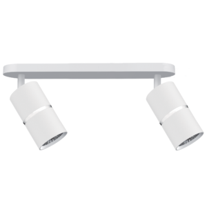 Sanico Goldlux BAMBOO 2xGU10 oprawa listwa ścienno-sufitowa biała/srebrna IP20 - 324641