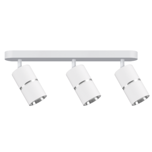 Sanico Goldlux BAMBOO 3xGU10 oprawa listwa ścienno-sufitowa biała/srebrna IP20 - 324658