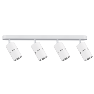 Sanico Goldlux BAMBOO 4xGU10 oprawa listwa ścienno-sufitowa biała/srebrna IP20 - 324665