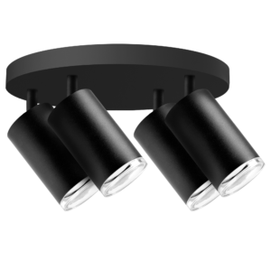 Sanico Goldlux TURYN 4xGU10 plafon czarny IP44 - 324733