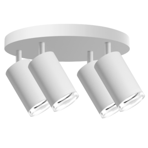 Sanico Goldlux TURYN 4xGU10 plafon biały IP44 - 324818