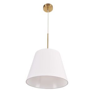 Sanico Goldlux lampa wisząca ELENA 1xE27 biało/złota IP20 - 325471