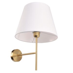 Sanico Goldlux ELENA 1xE27 kinkiet ścienny biało/złota IP20 - 325495