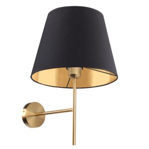 Sanico Goldlux ELENA 1xE27 kinkiet ścienny czarno/złota IP20 - 325839