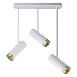 Sanico Goldlux lampa wisząca PORTO 3xGU10 biała/złota IP20 - 326065