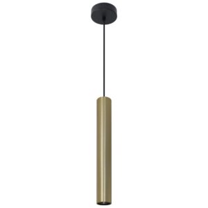 Sanico Goldlux lampa wisząca LUNGOMARE 1xGU10 tuba lampa wisząca złoto/czarna IP20 - 326140