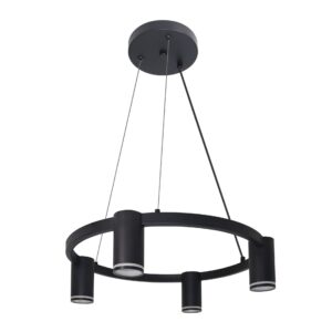 Sanico Goldlux lampa wisząca PARIS ROUND 4xGU10 czarna IP20 - 326195