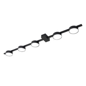 Sanico Goldlux JOY 5xGX53 lampa ścienno-sufitowa z żarówką LED czarna IP20 - 326270