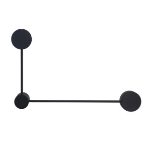 Sanico Goldlux JOY 2xGX53 kinkiet ścienny z żarówką LED czarny IP20 - 326294