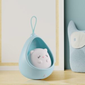 Sanico Goldlux lampka nocna KITTY LED 3000K z czujnikiem ruchu niebieska IP20 - 327000