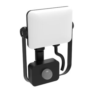 Sanico Goldlux MILKY LED naświetlacz 20W 1800lm 4000K z czujnikiem ruchu i zmierzchu czarny IP65 - 327468