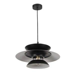 Sanico Goldlux lampa wisząca BERIT 1xE27 czarna IP20 - 327635