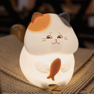 Sanico Goldlux lampka nocna GATTO LED 3000K RGB mini silikonowa z akumulatorem przewód USB C - 327642