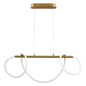 Sanico Goldlux lampa wisząca EMMA LED 38W złota 4000K IP20 - 327987