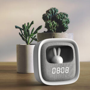 Sanico Goldlux lampka nocna BUNNY 2 LED z budzikiem IP20 - 328144