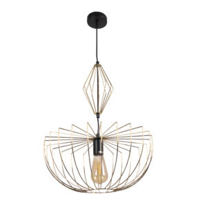 Sanico Goldlux lampa wisząca JASMINA 1xE27 złota IP20 - 328373