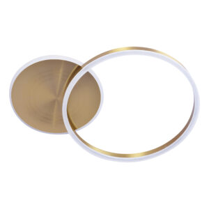 Sanico Goldlux lampa sufitowa ROMAN 2 LED złota 4000K IP20 - 328472