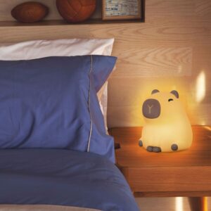 Sanico Goldlux lampka nocna KAPIBARA LED 3000K RGB silikonowa z akumulatorem przewód USB C - 329004