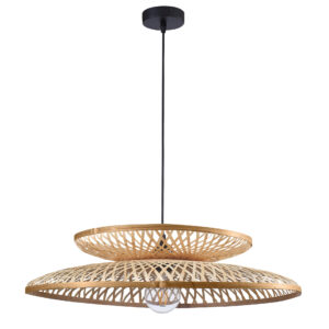 Sanico Goldlux lampa wisząca BALI 1xE27 beżowa IP20 - 329103