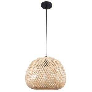Sanico Goldlux lampa wisząca ZANZIBAR 1xE27 naturalna beżowa w stylu boho IP20 - 329196