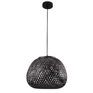 Sanico Goldlux lampa wisząca ZANZIBAR 1xE27 czarna w stylu boho IP20 - 329219