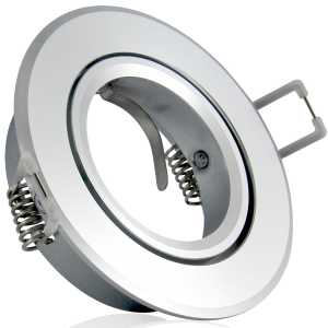 Sanico Goldlux EAST OPAL GU10 oprawa podtynkowa okrągła ruchoma srebrny połysk IP20 - 301543