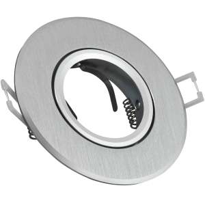 Sanico Goldlux WEST OPAL GU10 oprawa podtynkowa okrągła ruchoma srebrna szczotkowana IP20 - 302083