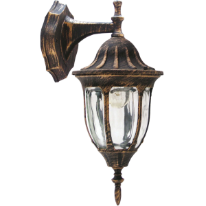 Sanico Goldlux FLORENCJA 1xE27 kinkiet oprawa elewacyjna dół patyna IP43 - 302571