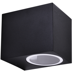 Sanico Goldlux BOSTON GU10 kinkiet oprawa elewacyjna czarna IP44 - 303318