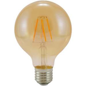 Sanico Goldlux Żarówka LED E27 FILAMENT G80 Vintage Amber 4W CIEPŁA 2000K - 304520
