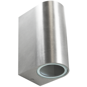 Sanico Goldlux BOSTON 2xGU10 kinkiet oprawa elewacyjna satyna IP44 - 304599