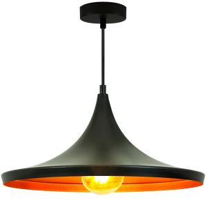 Sanico Goldlux MODERN A 1xE27 lampa wisząca czarno-złota IP20 - 305442