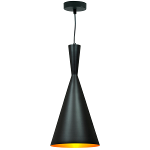 Sanico Goldlux MODERN C 1xE27 lampa wisząca czarno-złota IP20 - 305466