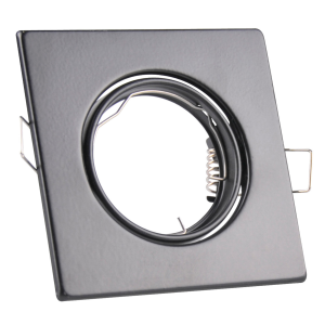 Sanico Goldlux OPIN MR16 oprawa podtynkowa kwadratowa ruchoma czarny mat IP20 - 306319