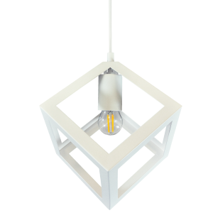 Sanico Goldlux SWEDEN 1xE27 lampa wisząca biała IP20 - 306890