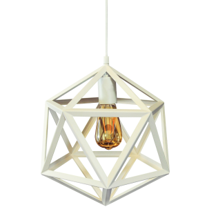 Sanico Goldlux lampa wisząca DENMARK 1xE27 biała IP20 - 307002