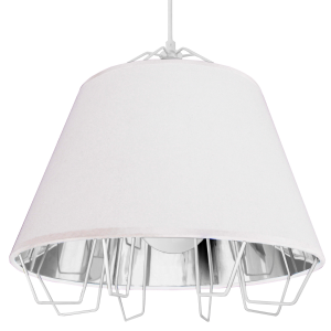 Sanico Goldlux lampa wisząca FALUN 1xE27 biała IP20 - 307255