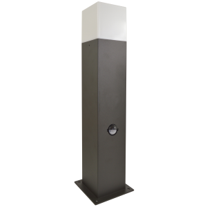 Sanico Goldlux NEW YORK 44 E27 lampa ogrodowa stojąca z czujnikiem ruchu i zmierzchu grafitowa IP44 - 307330