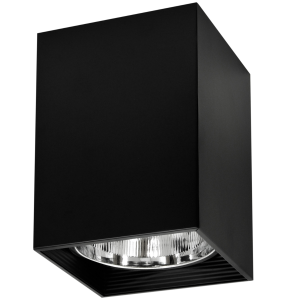 Sanico Goldlux oprawa natynkowa JUPITER K17 E27 kwadratowa stała czarna IP20 - 307811