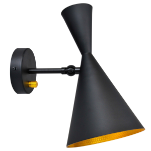 Sanico Goldlux MODERN E27 kinkiet ścienny czarny IP20 - 307996