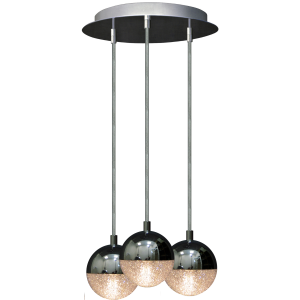 Sanico Goldlux lampa wisząca AMARILLO 3xG9 chrom IP20 - 308047