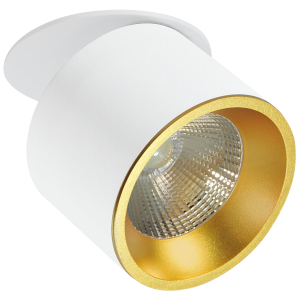 Sanico Goldlux HARON 20 LED oprawa podtynkowa okrągła ruchoma biała/złota 3000K IP20 - 309464