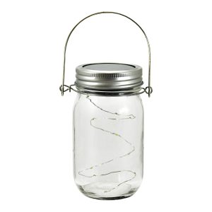 Sanico Goldlux SŁOIK LED lampka solarna satyna IP44 - 309594